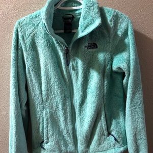 Mint colored NorthFace jacket